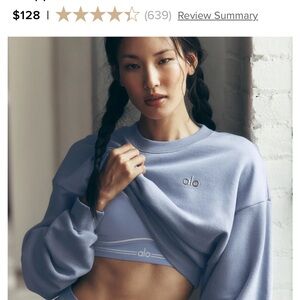 Alo winter frost Blue Sweatshirt